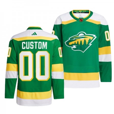 Minnesota Wild Dresy Personalizované Adidas 2022-23 Zelená Reverse Retro 2.0 Authentic - Pánské
